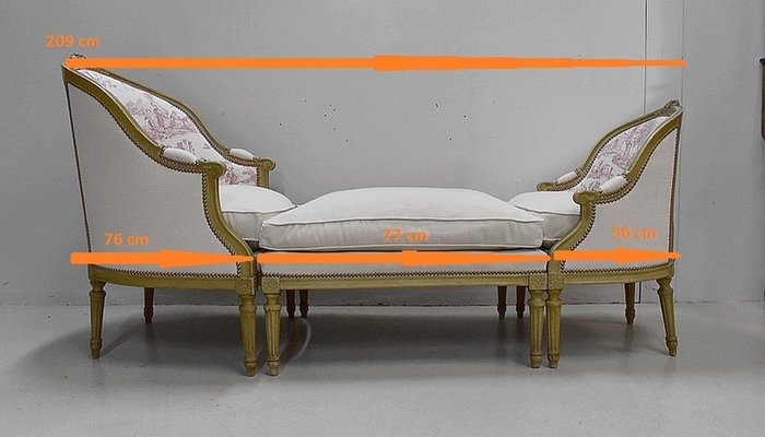 Antique Napoleon III Modular Sofa, Set of 3-RVK-594587