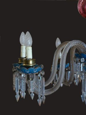 Antique Napoleon III Murano Glass Chandelier-WSV-605477