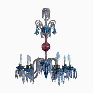 Antique Napoleon III Murano Glass Chandelier-WSV-605477