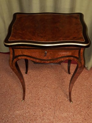 Antique Napoleon III Rosewood Coffee Table from Vervelle-AKA-695318