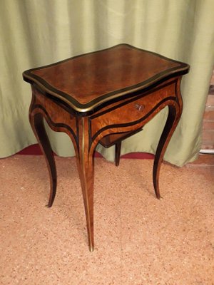 Antique Napoleon III Rosewood Coffee Table from Vervelle-AKA-695318