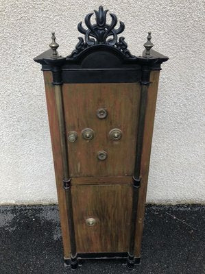 Antique Napoleon III Safe Cabinet-SDV-556686