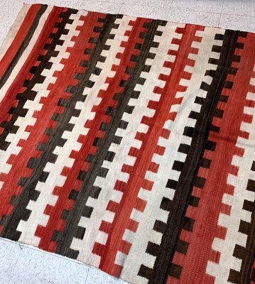 Antique Native American Handmade Navajo Blanket, 1870s-JZV-971801