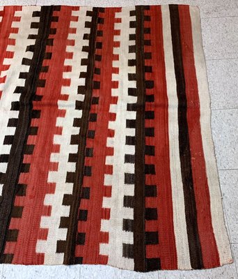 Antique Native American Handmade Navajo Blanket, 1870s-JZV-971801