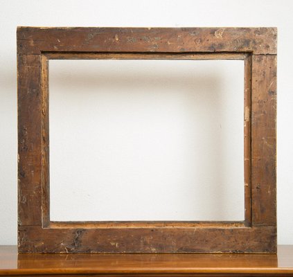 Antique Neapolitan Empire Frame in Gilded and Carved Wood, Early 1800s-KKK-1796904