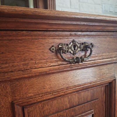 Antique Neo-Baroque Oak Buffet, Netherlands, 1900s-FRB-1816100