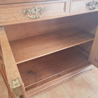 Antique Neo-Baroque Oak Buffet, Netherlands, 1900s-FRB-1816100