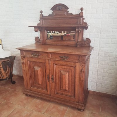 Antique Neo-Baroque Oak Buffet, Netherlands, 1900s-FRB-1816100