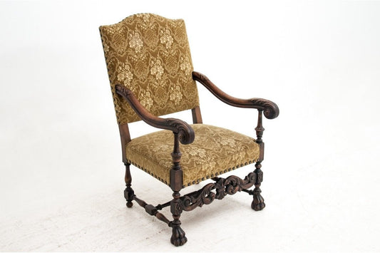 Antique Neo-Renaissance Armchair, Circa 1910