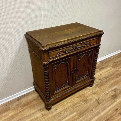 Antique Neo-Renaissance Oak Chest of Drawers-ALF-2033589