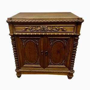 Antique Neo-Renaissance Oak Chest of Drawers-ALF-2033589