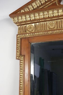 Antique Neoclassical Charles X Style Gilded Wood and Stucco Mirror-WFS-492556