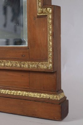 Antique Neoclassical Charles X Style Gilded Wood and Stucco Mirror-WFS-492556