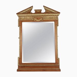 Antique Neoclassical Charles X Style Gilded Wood and Stucco Mirror-WFS-492556