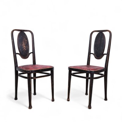 Antique No. 414 Chairs by Marcel Kammerer for Thonet, 1890s, Set of 2-TLV-2021546