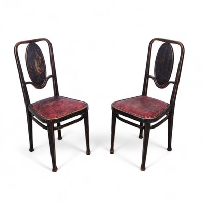 Antique No. 414 Chairs by Marcel Kammerer for Thonet, 1890s, Set of 2-TLV-2021546