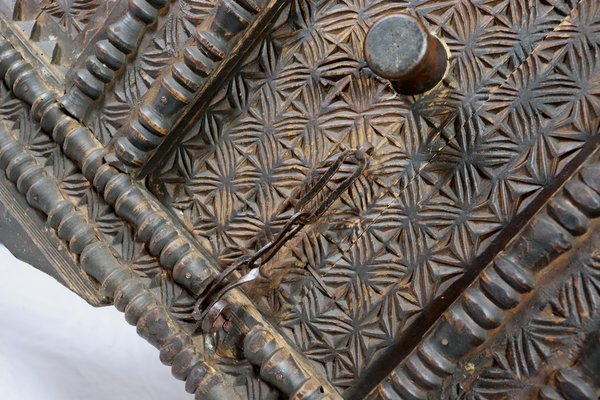 Antique Nomadic Turkmen Yurt Treasure Dowry Chest-UZN-1402889