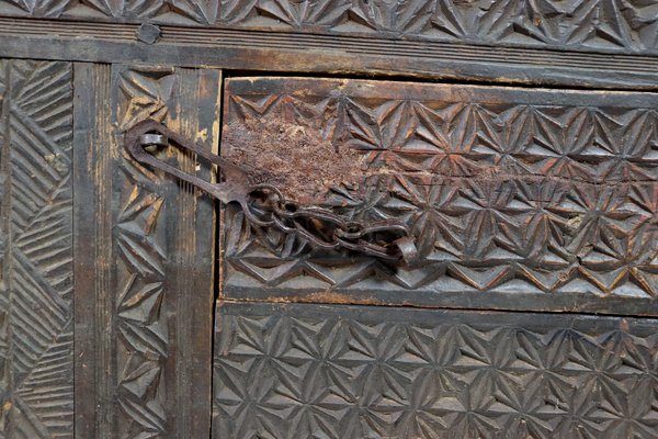 Antique Nomadic Turkmen Yurt Treasure Dowry Chest-UZN-1402657