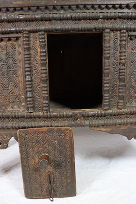 Antique Nomadic Turkmen Yurt Treasure Dowry Chest-UZN-1402889