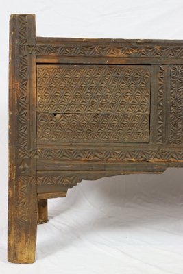 Antique Nomadic Turkmen Yurt Treasure Dowry Chest-UZN-1402657