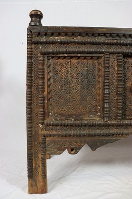 Antique Nomadic Turkmen Yurt Treasure Dowry Chest-UZN-1402889