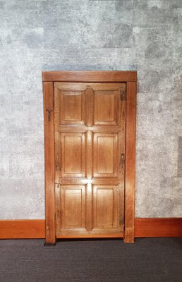 Antique Oak 6-Panel Door with Framework-NQV-722925