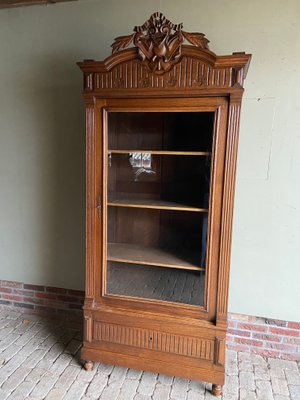 Antique Oak Bookcase, 1880s-GTG-1807418