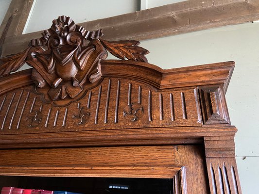 Antique Oak Bookcase, 1880s-GTG-1807418