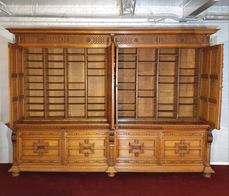 Antique Oak Bookcase-NQV-767805