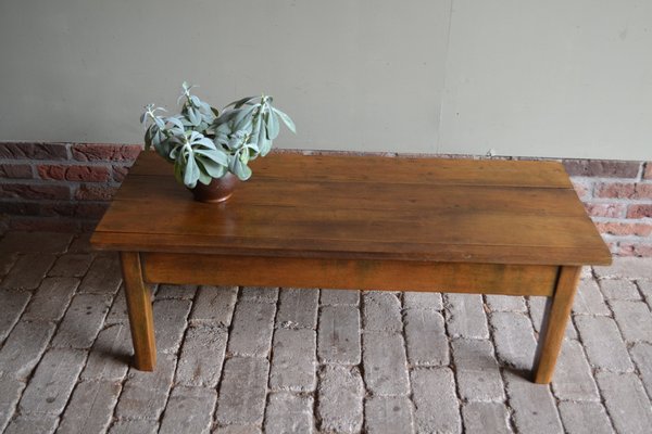 Antique Oak Coffee Table-GTG-1735648