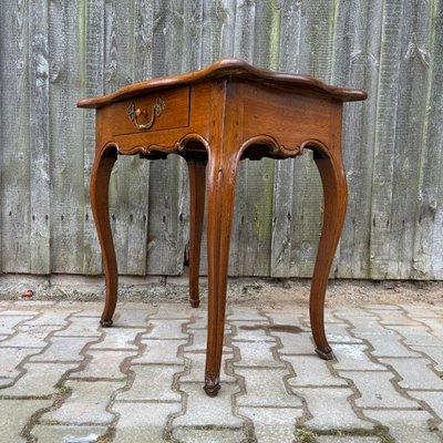 Antique Oak Side Table, France, 1750s-ALF-2033626