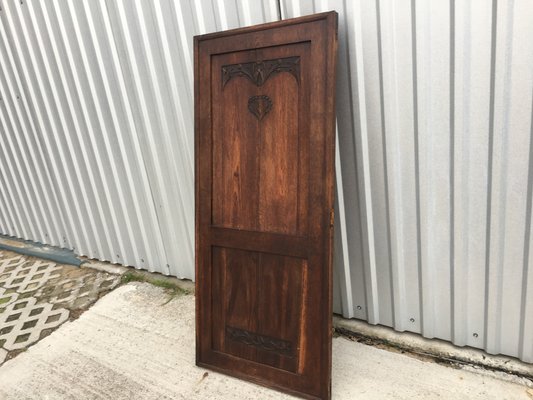 Antique Oak Wardrobe Door-WQQ-1065536