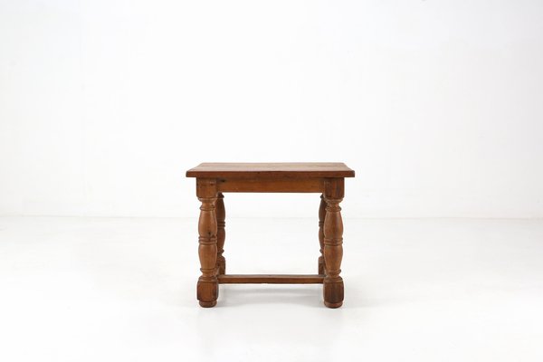 Antique Oak Wooden Side Table, 1850s-YSY-1295690