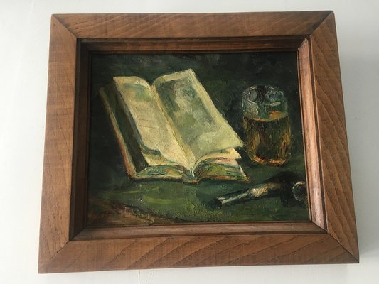 Antique Oil Painting on Canvas by Luis-WQQ-970213