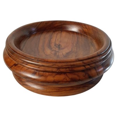 Antique Olive Wood Bowl Italy-FO-1259848