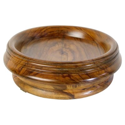 Antique Olive Wood Bowl Italy-FO-1259848