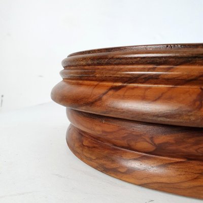 Antique Olive Wood Bowl Italy-FO-1259848