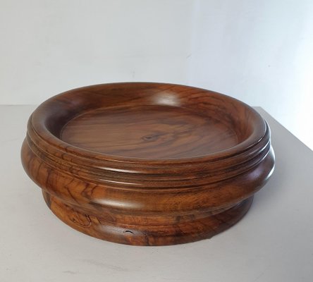 Antique Olive Wood Bowl Italy-FO-1259848