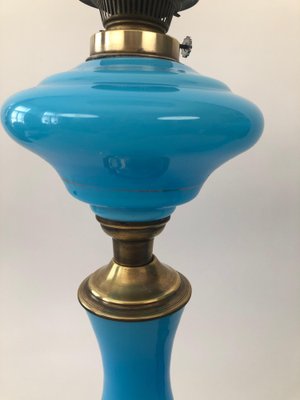 Antique Opaline Glass Oil Table Lamps Depicting Napoleon and Josephine, 1890s, Set of 2-BAF-1401469