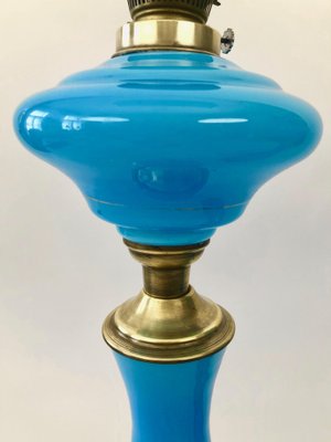 Antique Opaline Glass Oil Table Lamps Depicting Napoleon and Josephine, 1890s, Set of 2-BAF-1401469