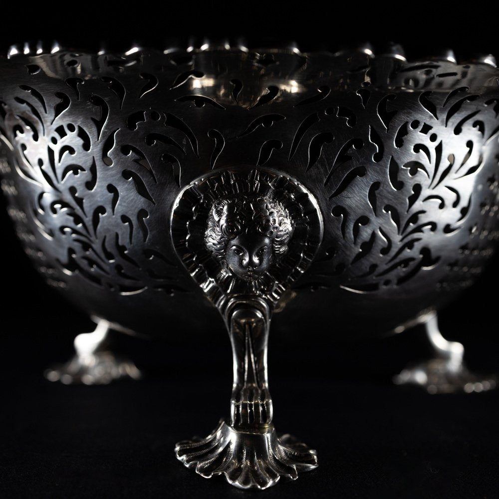 Antique Openwork Silver Basket, 1771