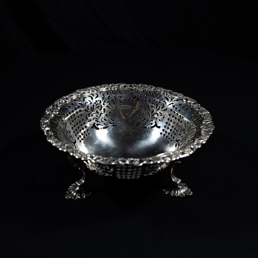 Antique Openwork Silver Basket, 1771