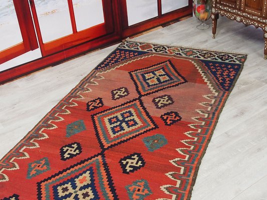 Antique Oriental Nomadic Ardabil Kilim, 1930s-UZN-1411004