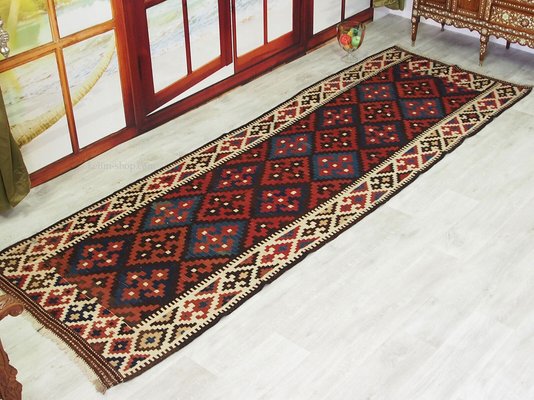 Antique Oriental Nomadic Ardabil Kilim Rug, 1930s-UZN-1411002