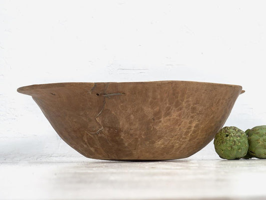 Antique Oval Flour Kneading Bowl, 1900