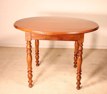 Antique Oval Walnut Dining Table-HPU-802117