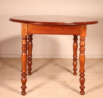 Antique Oval Walnut Dining Table-HPU-802117