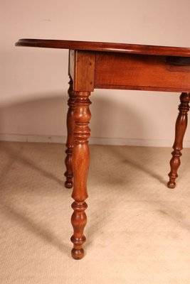 Antique Oval Walnut Dining Table-HPU-802117