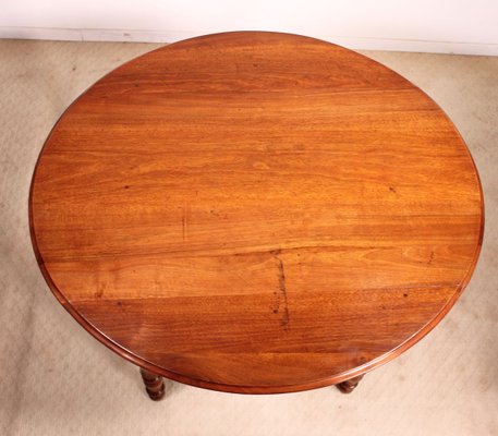 Antique Oval Walnut Dining Table-HPU-802117