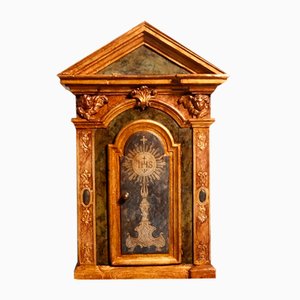 Antique Painted Wooden Tabernacle Religious Art-XSG-2023515